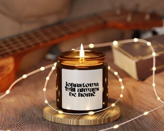 Soy Candle, Pennsylvania Native Love Gift, Hand Poured Amber Jar Candle, Home Fragrance, Gift for Him or Her, Personalized Candle