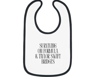Joli bavoir avec citation de Taylor - Cadeau parfait pour les nouveaux parents, allaitement du nourrisson, baby shower, équipement amusant pour bébé, cadeau pour mélomane