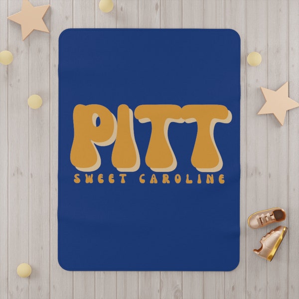University of Pitt Blanket Etsy