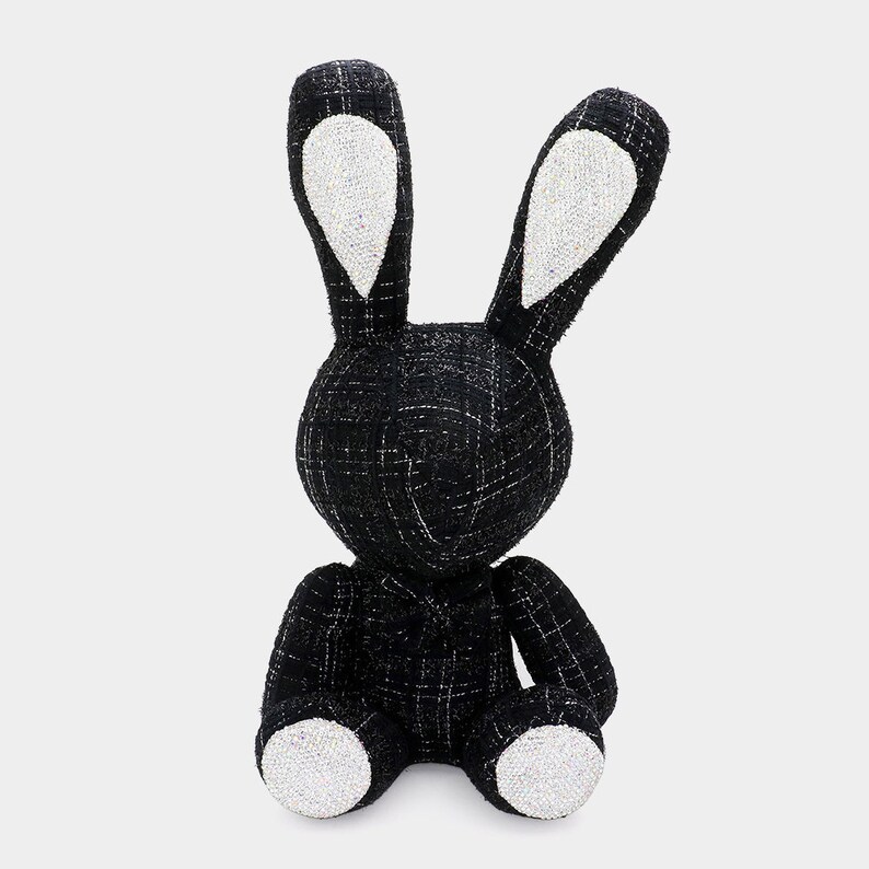 Bling Tweed Rabbit Plush Doll - Etsy