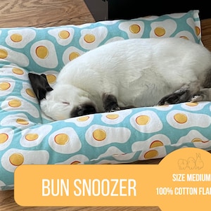 Bunny Rabbit Bed, U-Shaped Pillow, BunSnoozer - MEDIUM