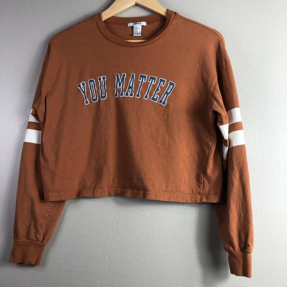 Forever 21 Long Sleeve Crop Top You 