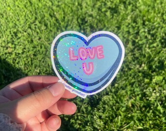 Heart Sticker - Etsy