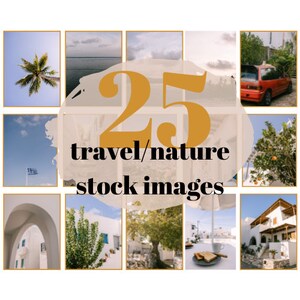 Costa Rica and Greece airbnb travel decor printable Collection of 25 stock photos DIY for your home wall art photography