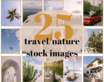 Costa Rica et Grèce décor de voyage airbnb imprimable Collection de 25 photos de stock DIY pour votre maison photographie d'art mural