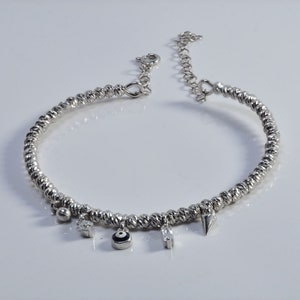 Handmade Genuine Zircon Gemstone Silver Bracelet, Zircon Bracelet Jewelry,Handcrafted, Gift For Her, Wedding Gift