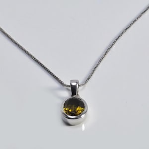 Handmade Sultanite Sterling Silver Necklace: Color Change Gemstone Jewelry