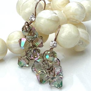 Handmade Mystic Topaz Sterling Silver Earrings: Gemstone Jewelry