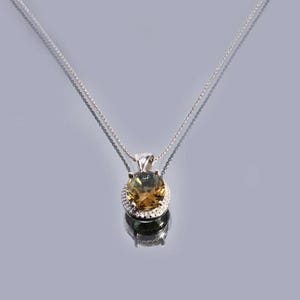 Handmade Sultanite Sterling Silver Necklace: Color Changing Gemstone