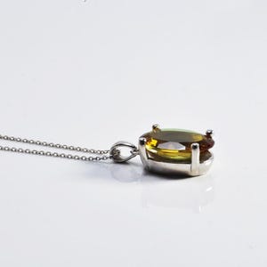 Handmade Sultanite Necklace: 925 Sterling Silver Gemstone Jewelry