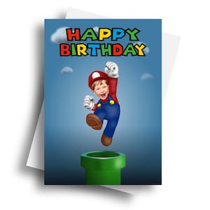 Funny Custom Photo Cartoon Face Computer Game Character Card - Any Occasion, Personalised Console Character Gamer Greeting Card
