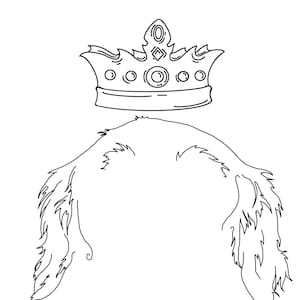 Queen golden retriever Ears SVG. file / dog ears / royal dog / dog crown / golden retriever merch /  dog svg. files / dog breeds svg. files