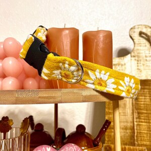 Yellow Daisy Handmade Dog Collar