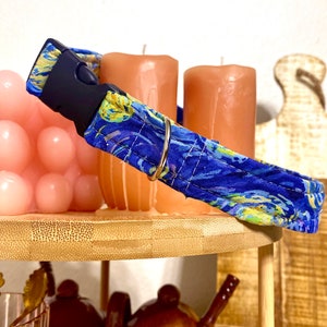Starry Night Handmade Dog Collar