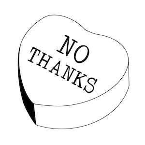 No Thanks Candy Heart svg. Datei / Candy Herz / sarkastische Valentine / personalisierte Valentinstag / Valentinstag