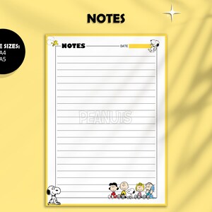 Peanuts Planner, Snoopy Planner, Printable Planner Bundle, Task Planner, Daily Weekly Monthly ...