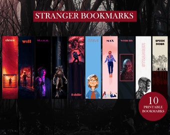 Stranger Things Bookmark Set - Bundle with 6 Collectible Stranger Things  Bookmarks Featuring Eleven and More | Stranger Things Merch and Stocking