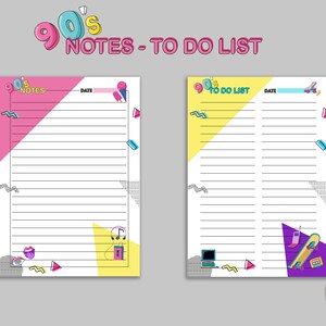 90s Vintage Planner, 90s Nostalgia Planner, Retro Daily Planner, Weekly ...