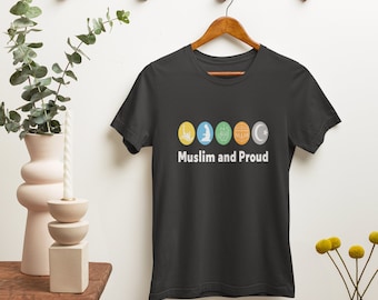 Muslim and Proud Shirt | Muslim tshirt | Muslim Gifts | Islam Pride Shirt | Islamic Shirt | Religious Shirt | Trendy | Short Sleeve | Unisex