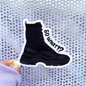 Jungkook&#39;s Boot - So What!? BTS Sticker