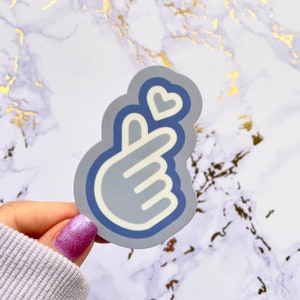 BTS Finger Heart Sticker - Korean Finger Heart Sticker