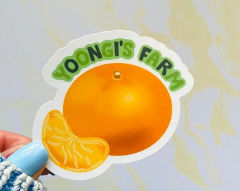 Yoongi's Farm Tangerine Sticker! - Yoongi (BTS) inspired sticker!