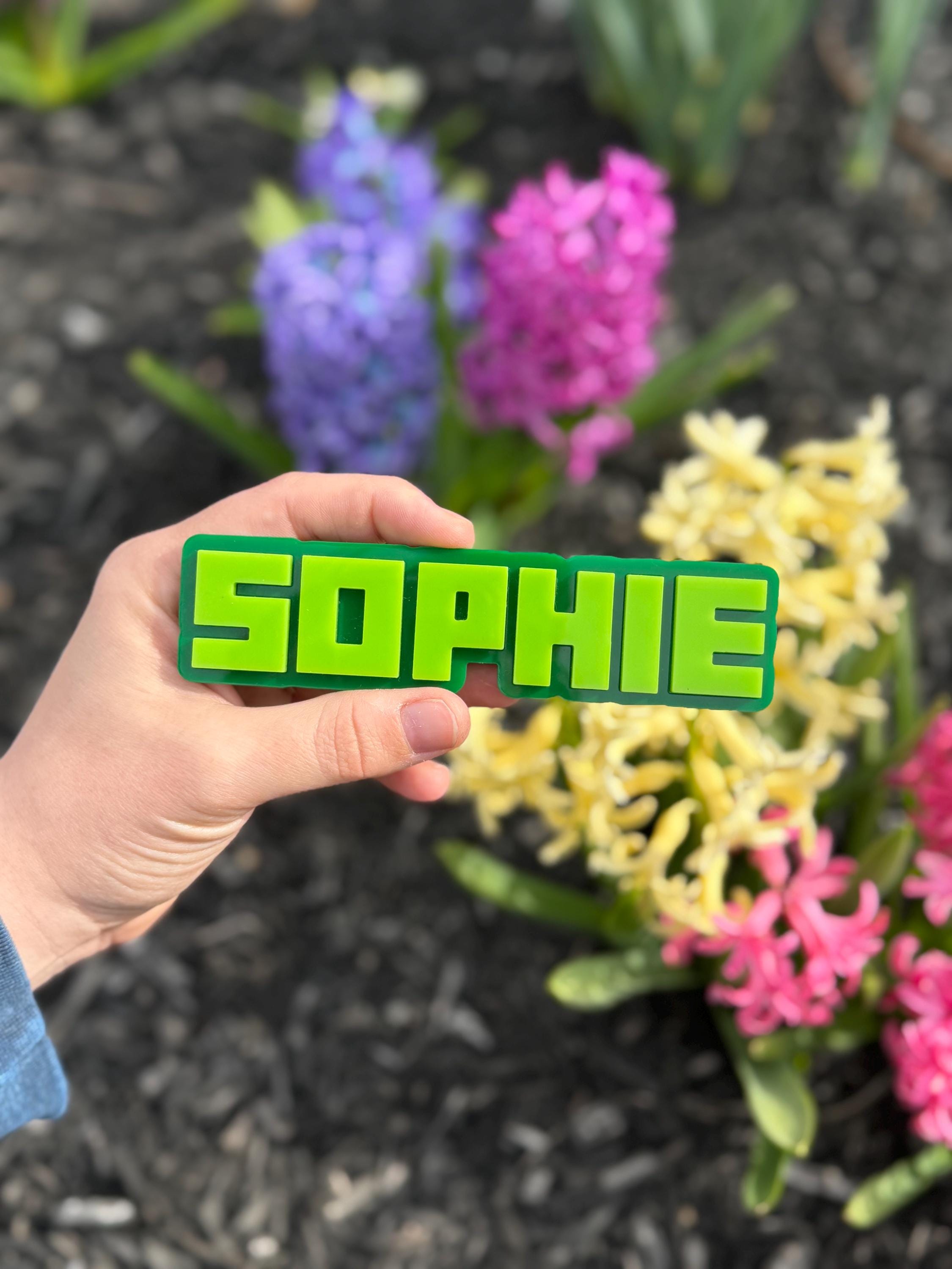 Acrylic Minecraft Cake Charms