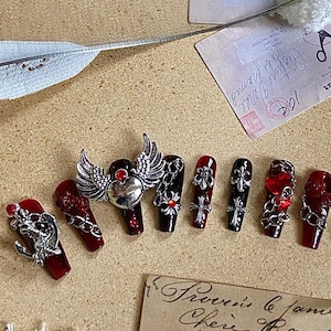 Bloody Valentine Vampire Press on Nails - Etsy