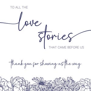 Memories Table Sign - Garden Party Wedding