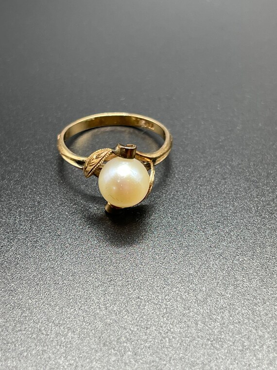 Vintage Estate Pearl Ring Etsy