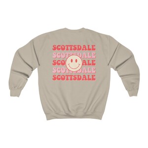 Scottsdale Travel Sweatshirt, Scottsdale Bachelorette Trip Shirts, Scottsdale Girls Trip Shirts, Scottsdale Travel Crewneck, Travel Shirts image 8