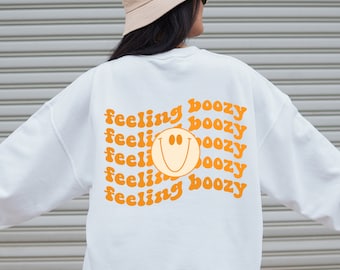 Felpa boozy feeling, girocollo alcolico, regalo tequila, regalo divertente, felpa alcolica, felpa party, regalo per amanti della tequila, unisex