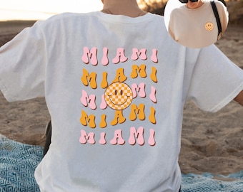 Miami Travel T-Shirt, Miami Bachelorette Trip, Miami Girls Trip, Miami Crewneck, Miami Party Shirts, Miami Bachelorette Shirts, Unisex Shirt