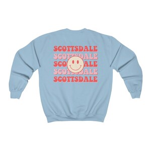 Scottsdale Travel Sweatshirt, Scottsdale Bachelorette Trip Shirts, Scottsdale Girls Trip Shirts, Scottsdale Travel Crewneck, Travel Shirts image 7