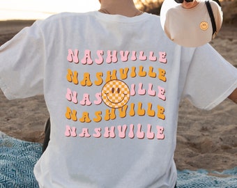 Koszula podróżna Nashville, koszule na wieczór panieński Nashville, koszule na wycieczkę Nashville, koszulka Preppy, koszule na imprezę tematyczną Nashville, unisex