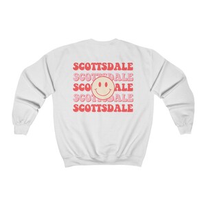 Scottsdale Travel Sweatshirt, Scottsdale Bachelorette Trip Shirts, Scottsdale Girls Trip Shirts, Scottsdale Travel Crewneck, Travel Shirts image 3