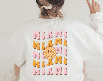 Miami Travel Sweatshirt, Miami Bachelorette Trip, Miami Girls Trip, Miami Crewneck, Miami Party Shirts, Miami Sweatshirt, Unisex