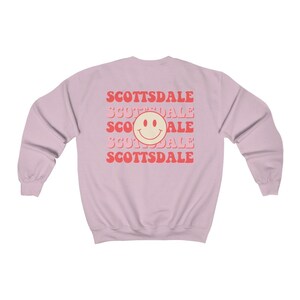 Scottsdale Travel Sweatshirt, Scottsdale Bachelorette Trip Shirts, Scottsdale Girls Trip Shirts, Scottsdale Travel Crewneck, Travel Shirts image 5