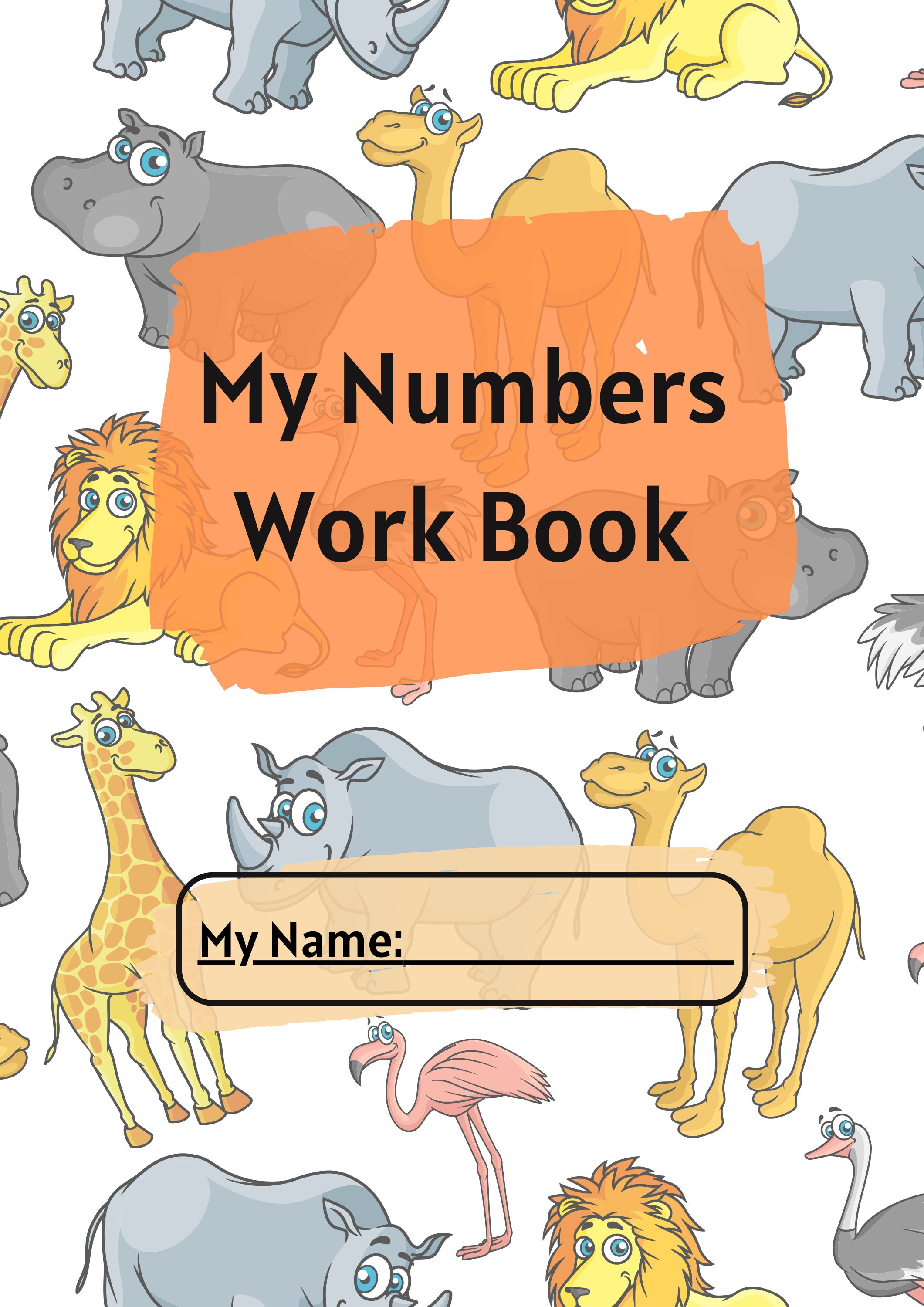 safari animals number tracing 1 to 10 worksheet counting etsy