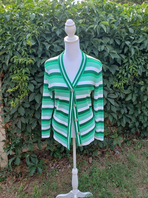Funky Polyester 70's Cardigan size small