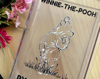 Jarrón de libros de Winnie-the-Pooh, jarrón de libros, jarrón de libros de acrílico, regalos para ella, regalos para amantes de los libros, regalo para amantes de los libros, accesorios para el hogar con libros