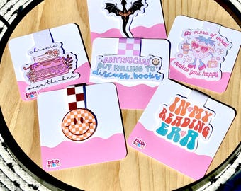 Marcapáginas magnético hecho a mano, accesorio único para libros, regalo para amantes de la lectura