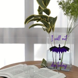 Dragon Book Vase, Book Vase, Acrylic Book Vase, Gifts for Her, Gifts for Bookworms, Book Lovers Gift, Book Home Accessories
