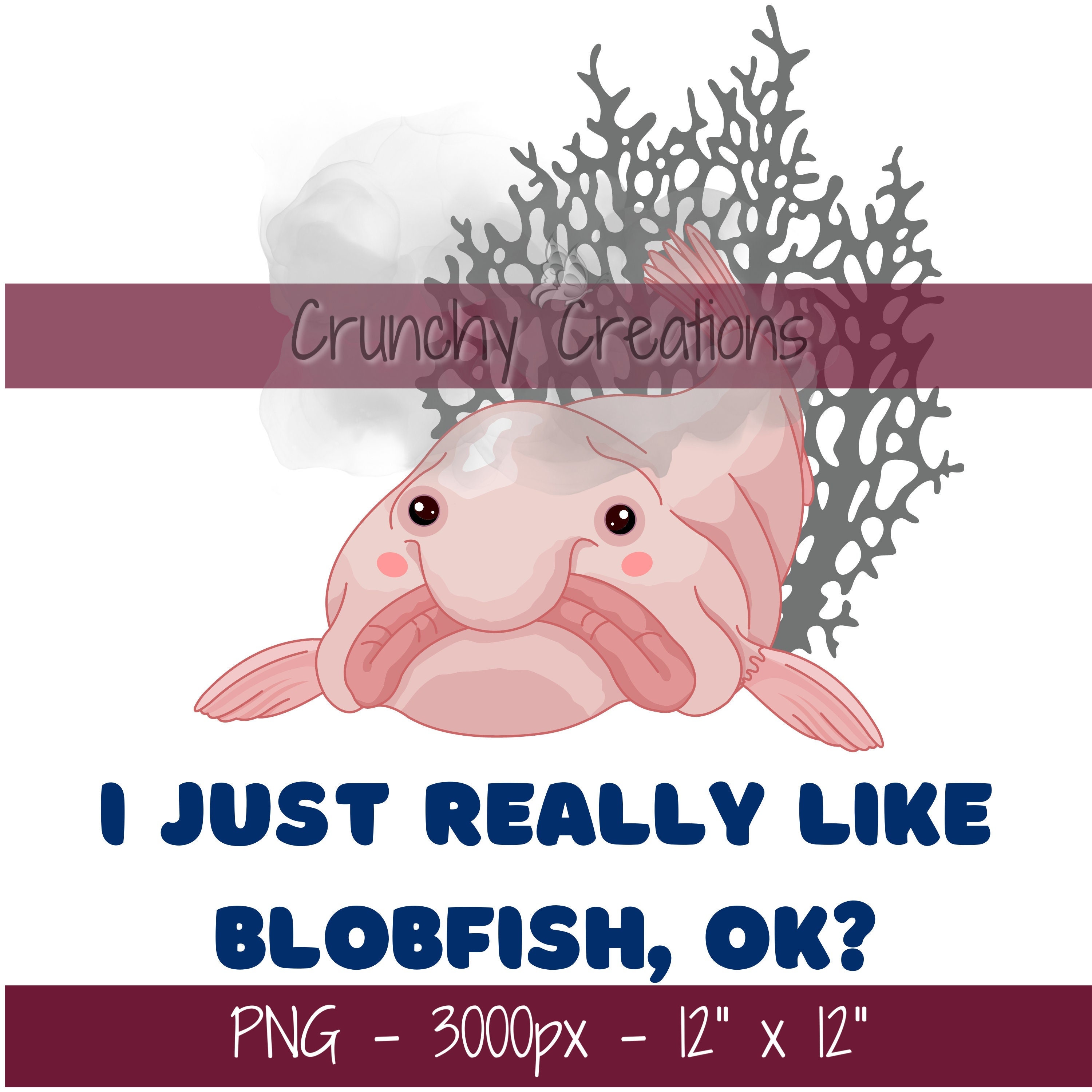 Blobfish [PICK COLOR] Meme Vinyl Decal Sticker -  Laptop/Car/Truck/SUV/Van/Window