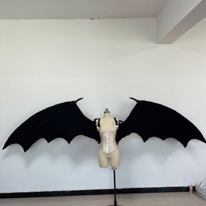 Alas de diablo móviles automáticas de tela para festivales, sesiones de fotos, modelaje, disfraces, fiestas, decoración de santos, desfiles, actuaciones, cosplay