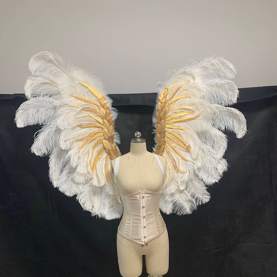Handmade Angel Ostrich Feather Wings for Photography Shooting