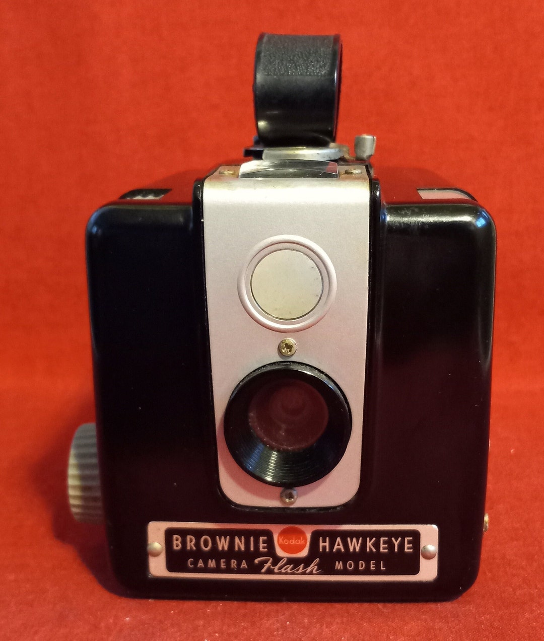 Vintage Kodak Brownie Hawkeye Camera Flash Model Black Bakelite