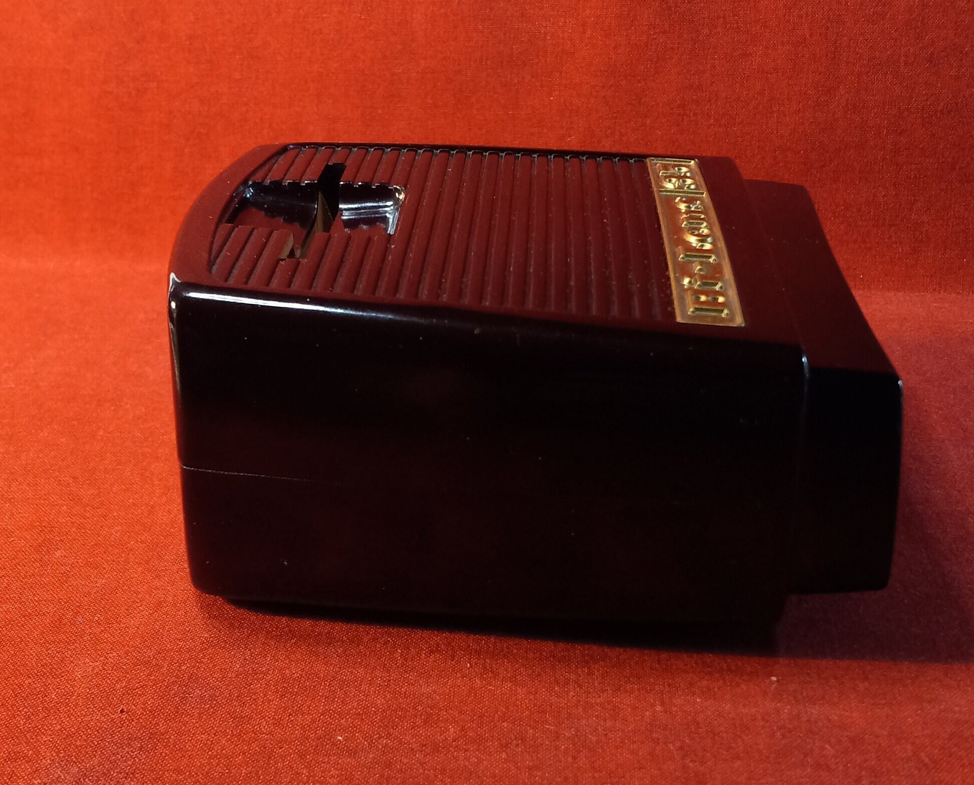 Diaposcope Binoculaire Bakélite - Visionneuse 24x36 - Bordeaux - Fabriqué En France - Occasion