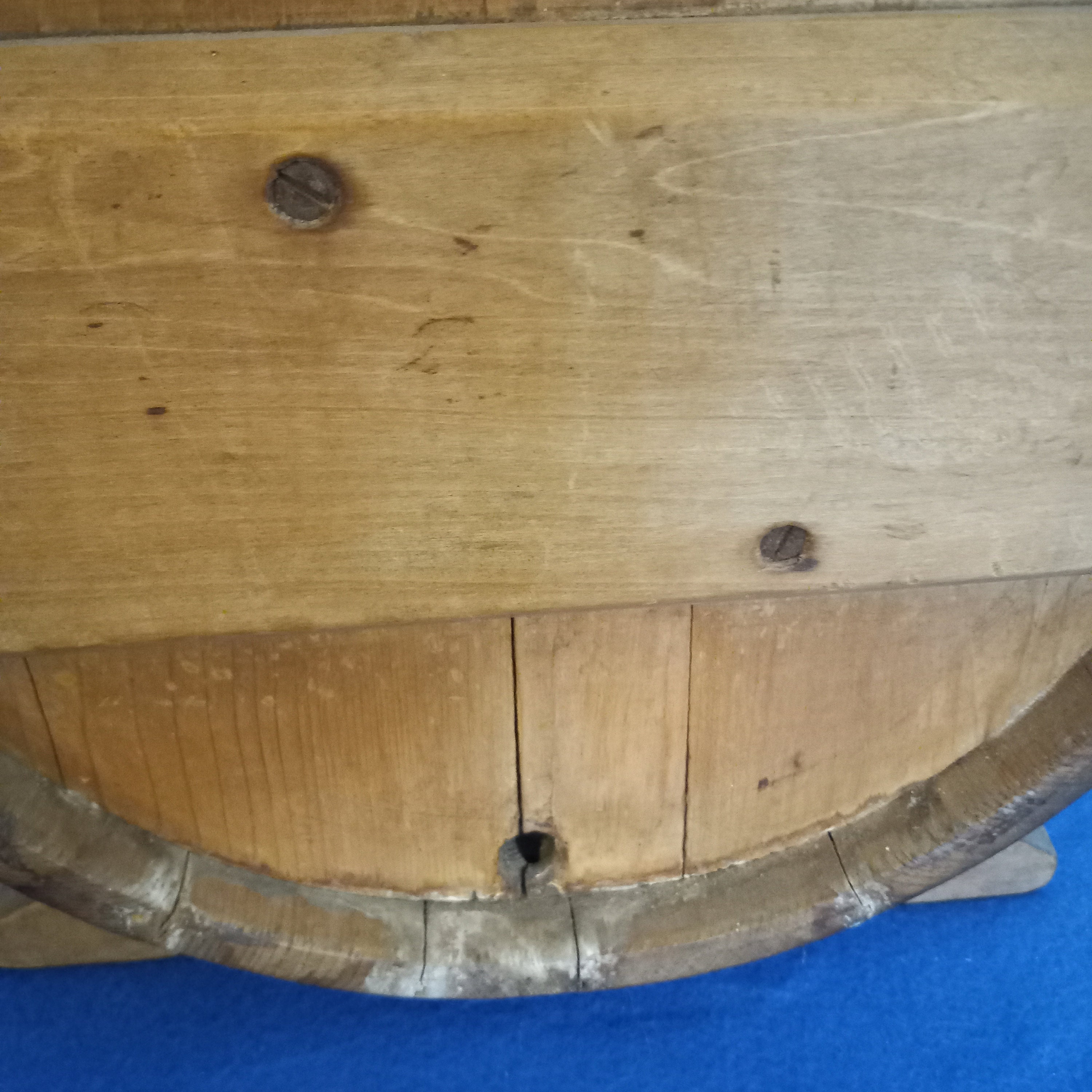 Antique Wooden Table Top Butter Churn Etsy