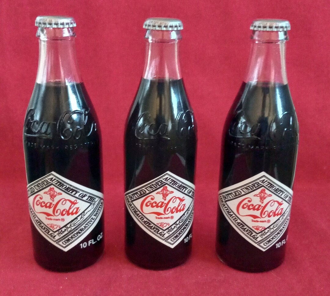 Coca Cola Commemorative Bottles, Full Norfolk VA. 75th Anniversary 19011976 10 Fluid Ounces
